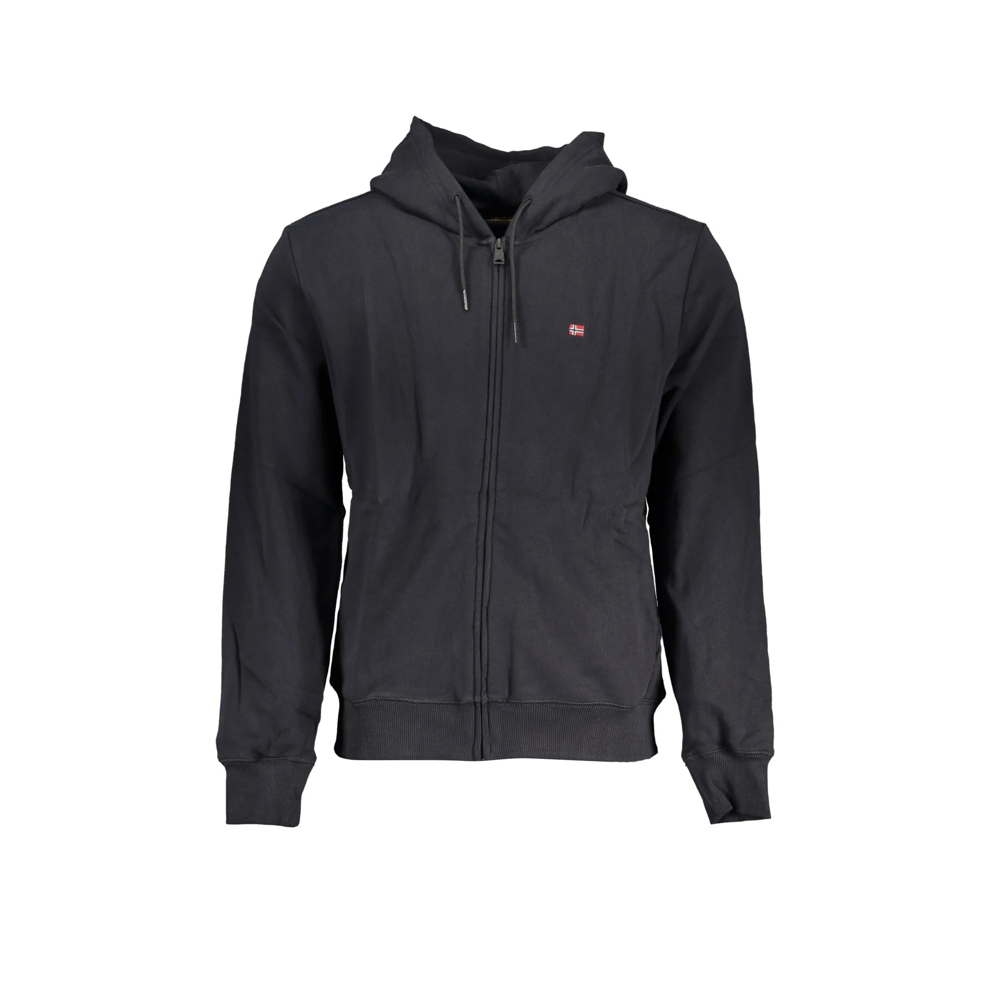 NAPAPIJRI FELPA CON ZIP UOMO NERO