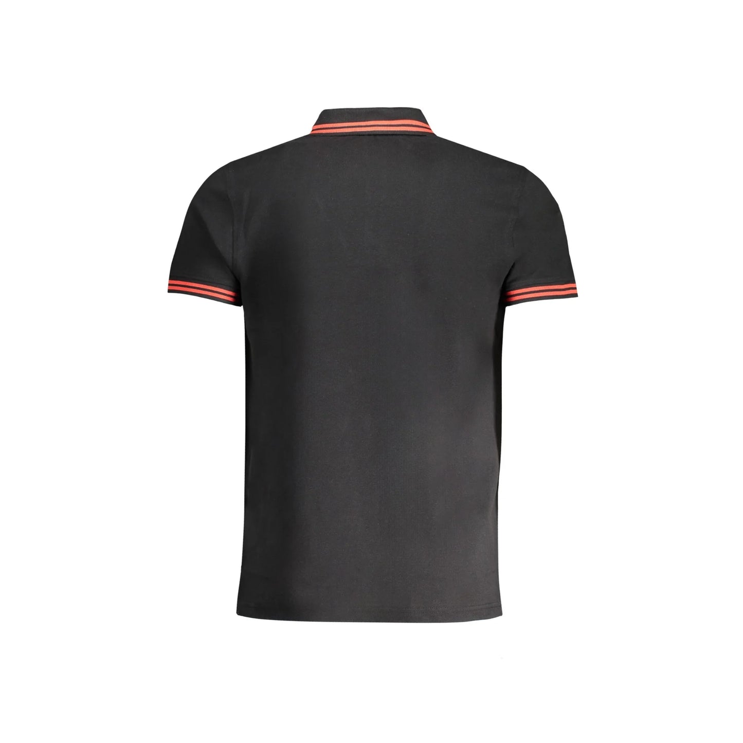 Cavalli Class Polo Uomo Nera Maniche Corte Cotone Ricamo Logo nero - vista 2