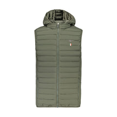 Accademia Militare Giubbotto Smanicato Uomo Verde Ricamo Logo