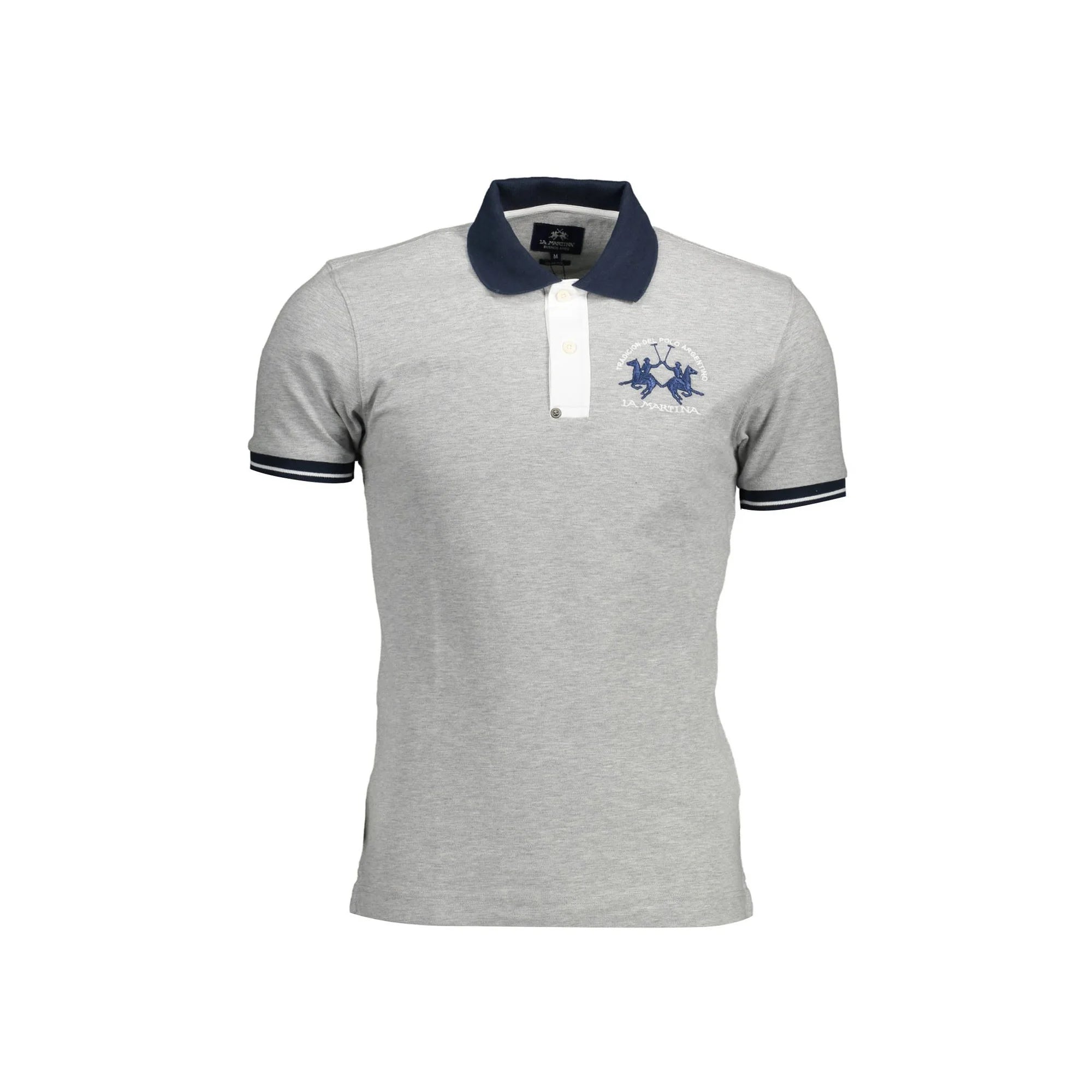 LA MARTINA POLO MANICHE CORTE UOMO GRIGIO