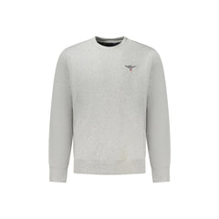 Accademia Militare Felpa Uomo Grigia Girocollo Felpata Logo