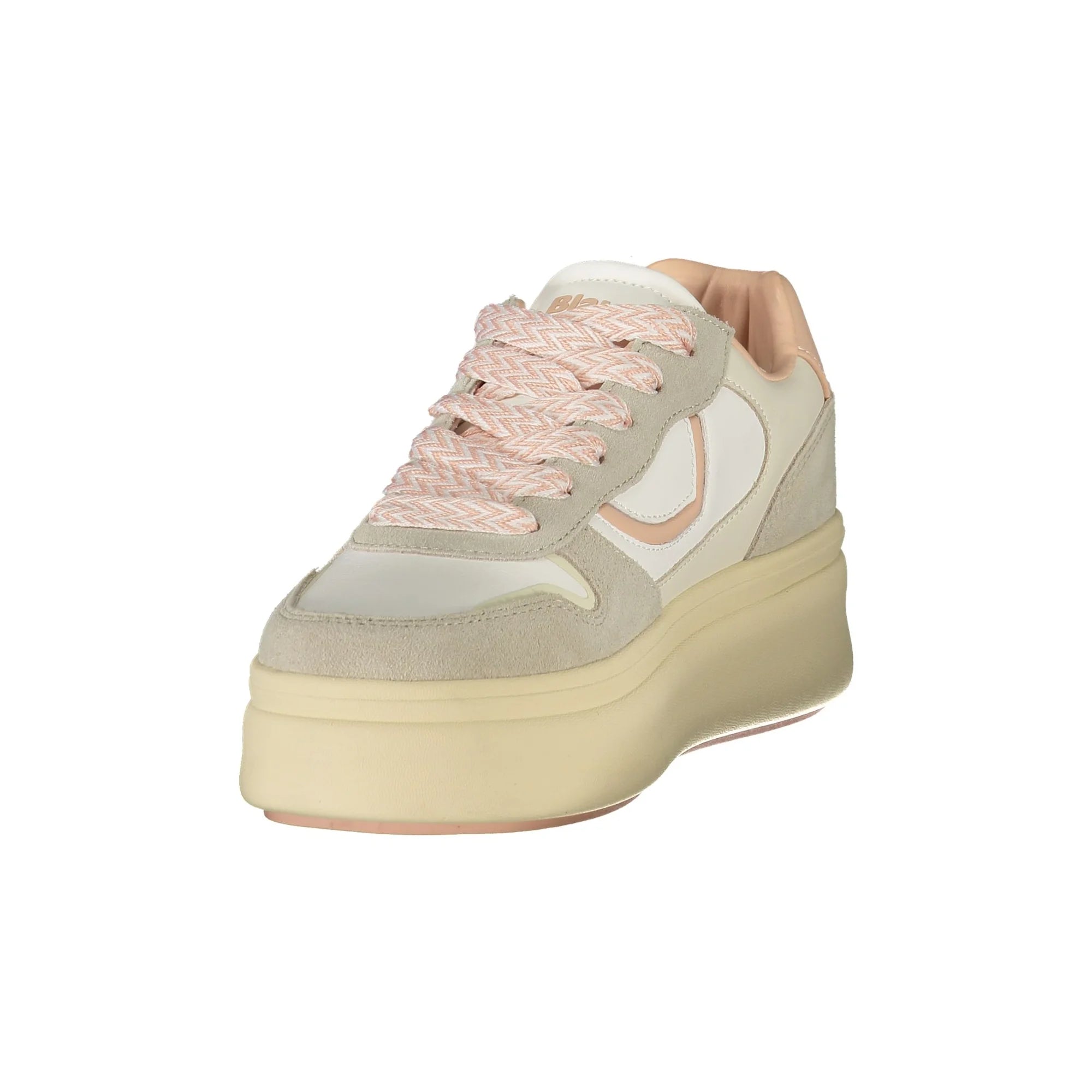 Blauer Sneakers donna bianco