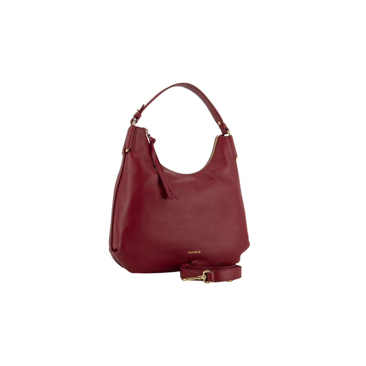 COCCINELLE Borsa Donna a Spalla Rossa Rebekka Small in Vera Pelle