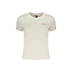 Tommy Hilfiger camiseta de Manga Corta para Mujer Blanca con Estampado