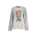 Cavalli Class Felpa Donna Grigia Girocollo con Logo