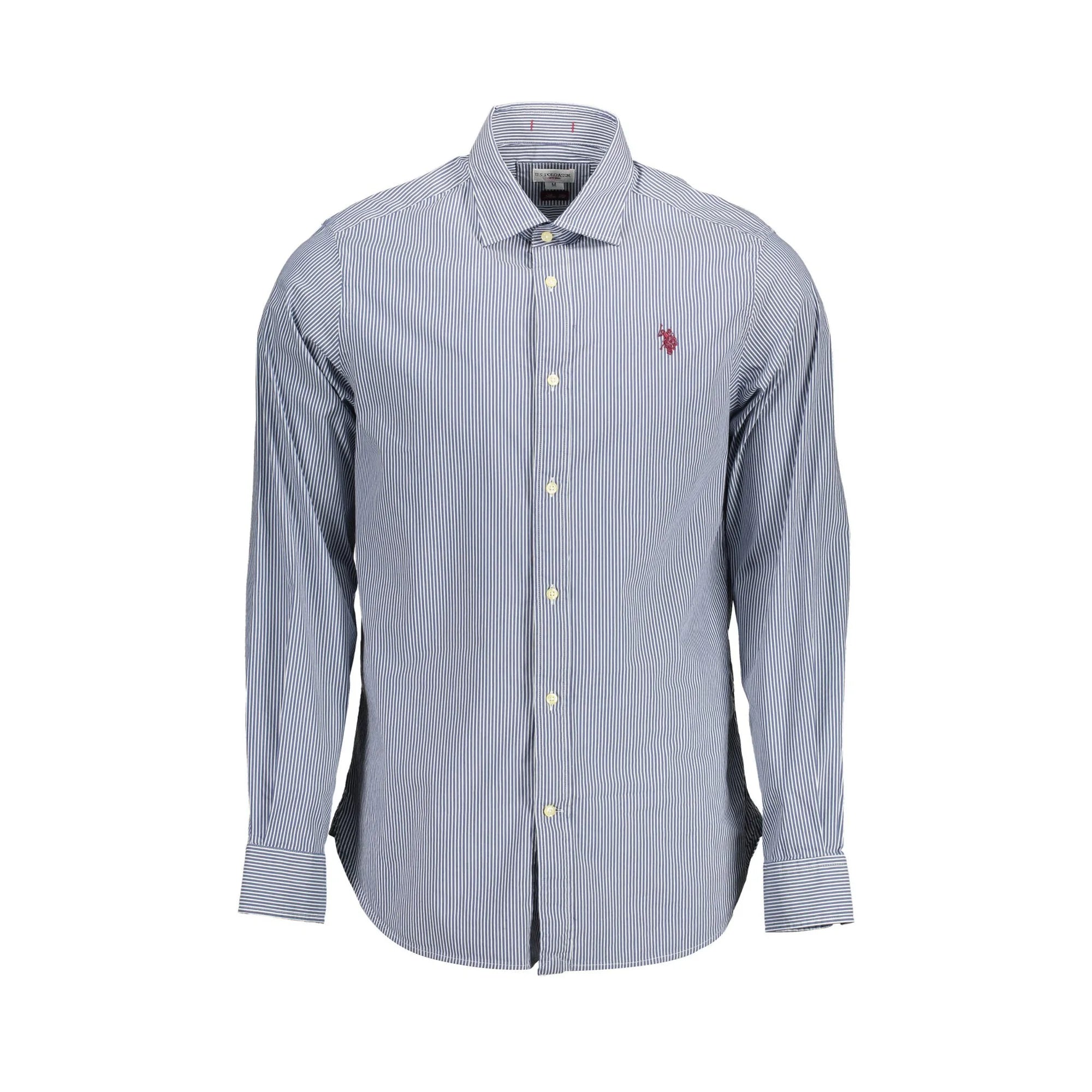 U.S. POLO CAMICIA MANICHE LUNGHE UOMO BLU
