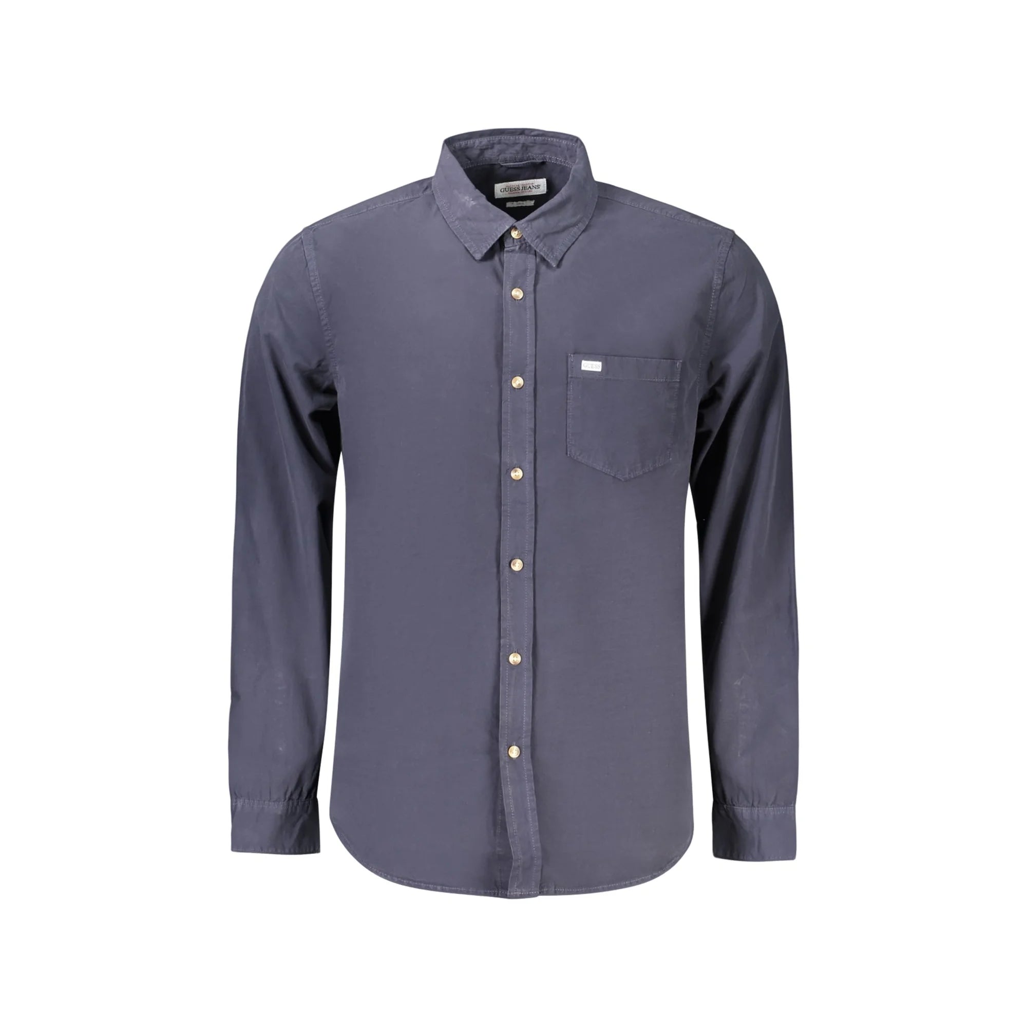 GUESS JEANS CAMICIA MANICHE LUNGHE UOMO BLU