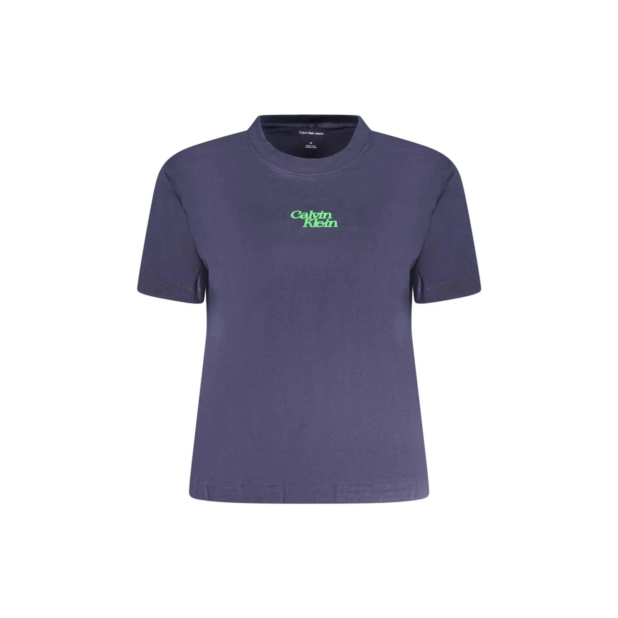 Calvin Klein T-Shirt Maniche Corte Donna Blu Stampa Logo - foto prodotto
