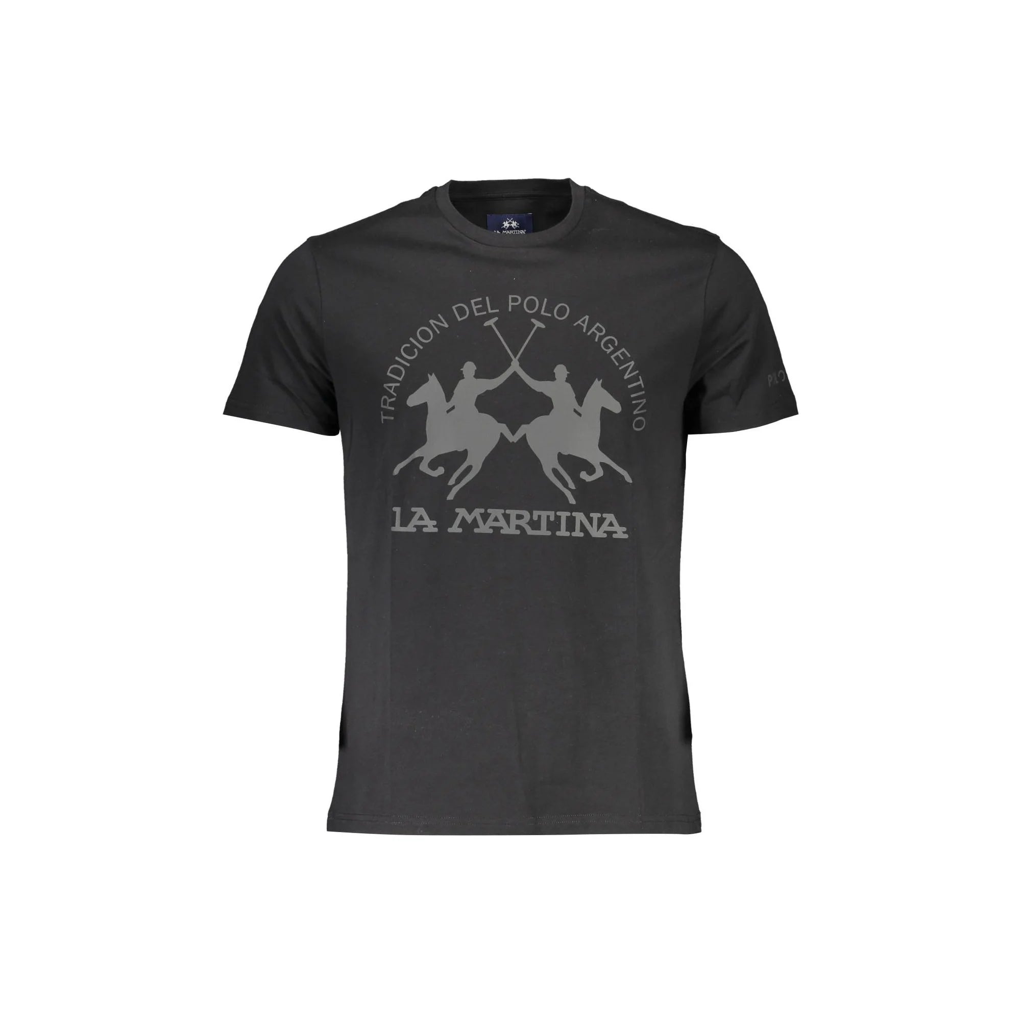 LA MARTINA T-SHIRT MANICHE CORTE UOMO NERO