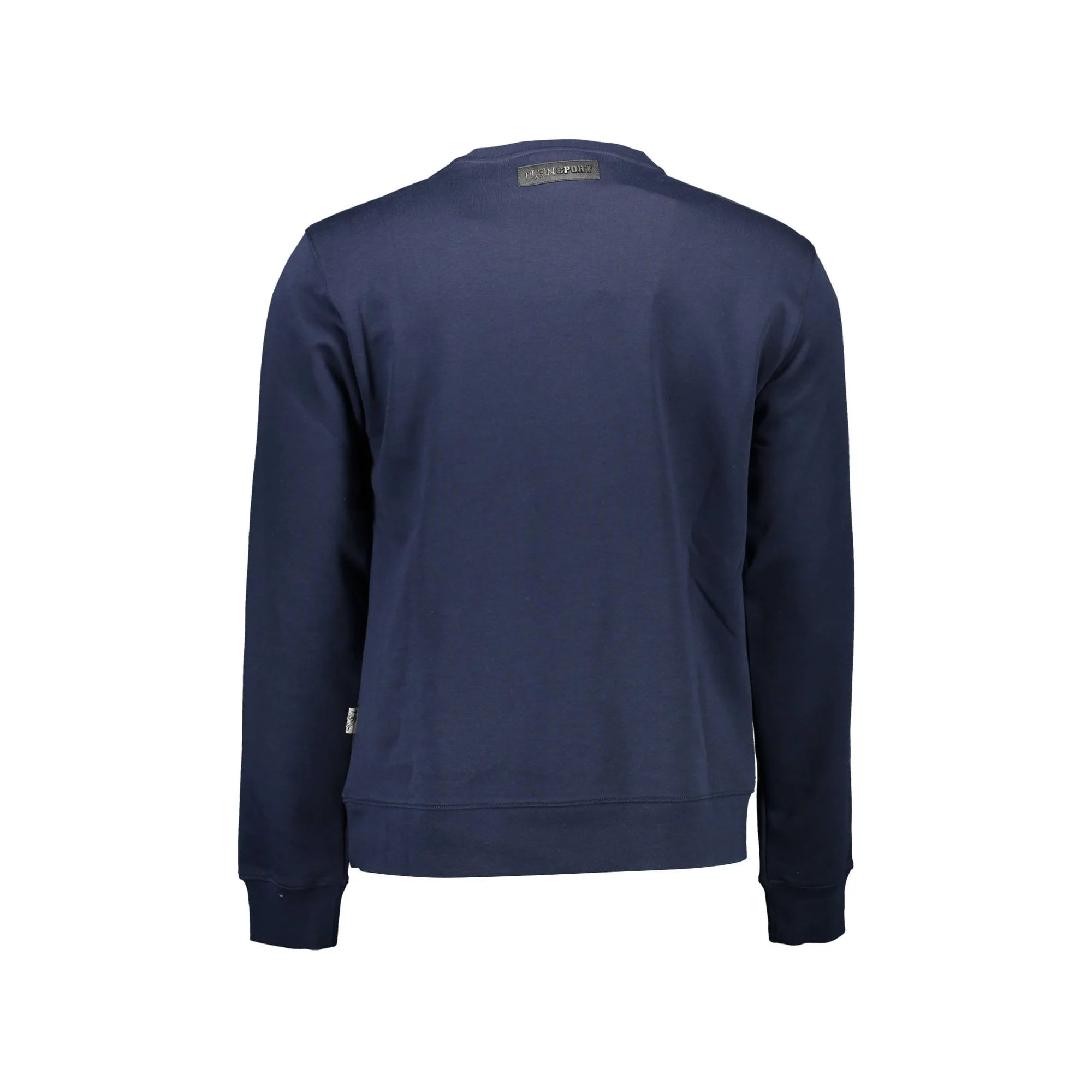 Plein Sport Felpa Maniche Lunghe Uomo Blu Stampa Logo Felpe - vista 2
