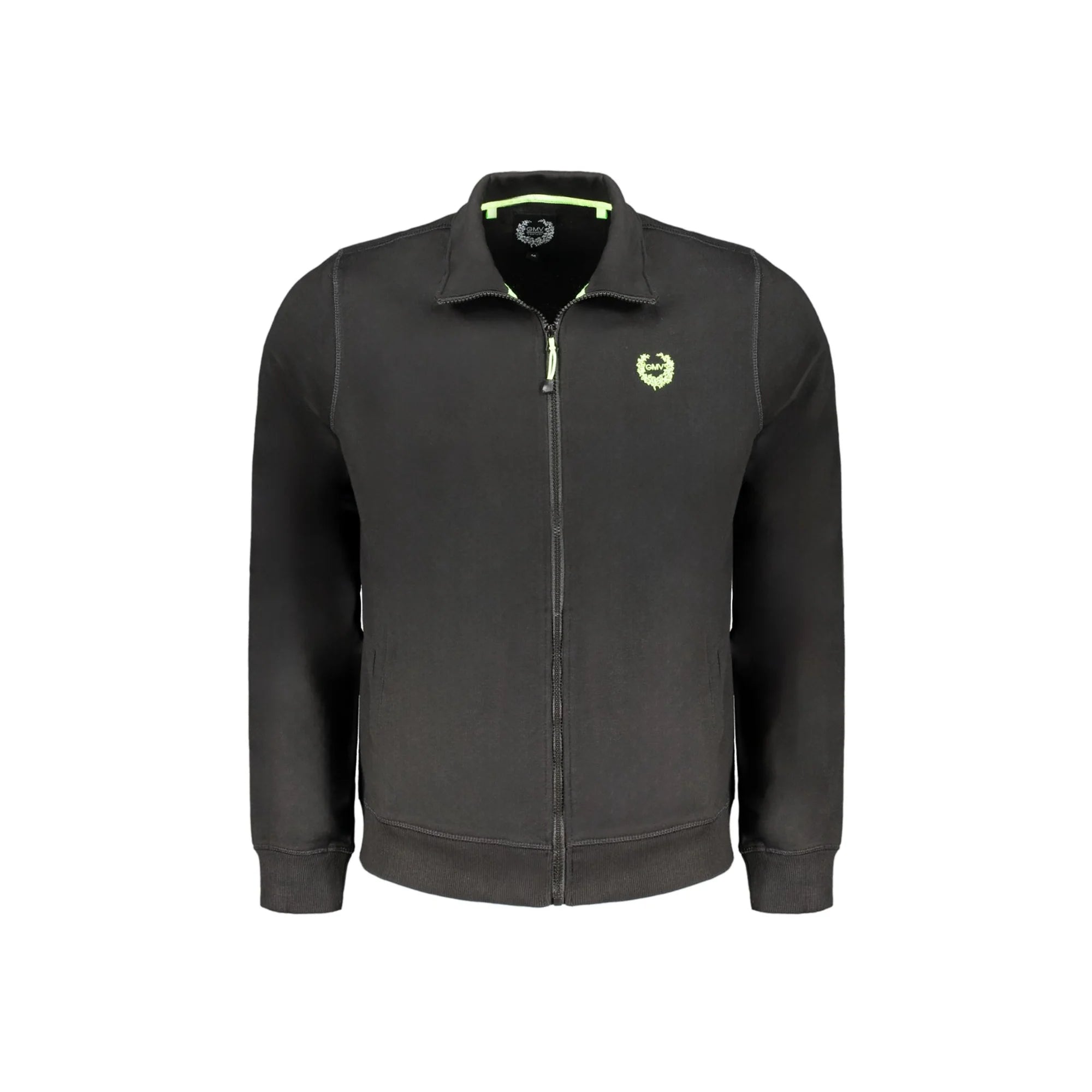 GIAN MARCO VENTURI FELPA CON ZIP UOMO NERO