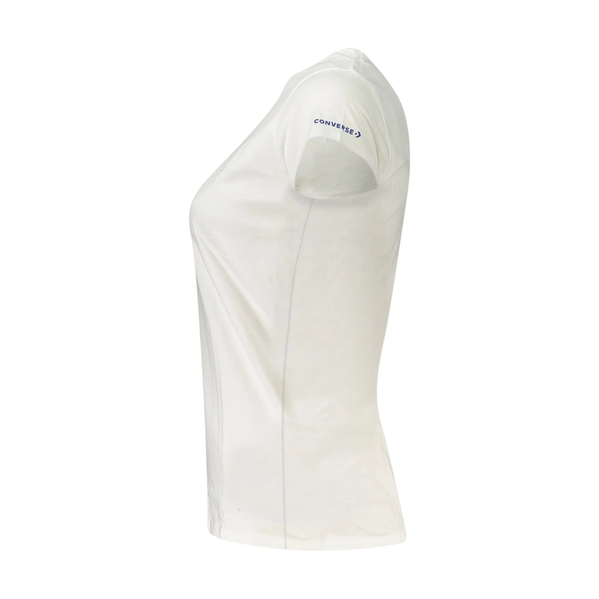 CONVERSE T-SHIRT MANICHE CORTE BAMBINA BIANCO