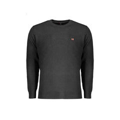 Norway 1963 Maglia Uomo Nera Girocollo con Ricamo e Logo