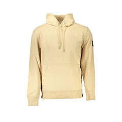 Calvin Klein Felpa Maniche Lunghe Uomo Beige Logo