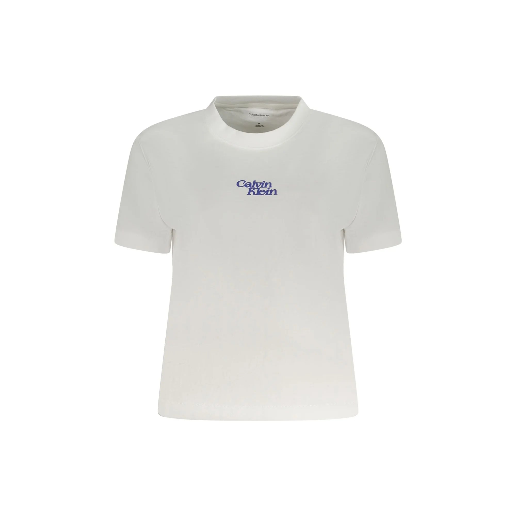 Calvin Klein T-Shirt Maniche Corte Donna Bianca Stampa Logo Bianco - foto prodotto