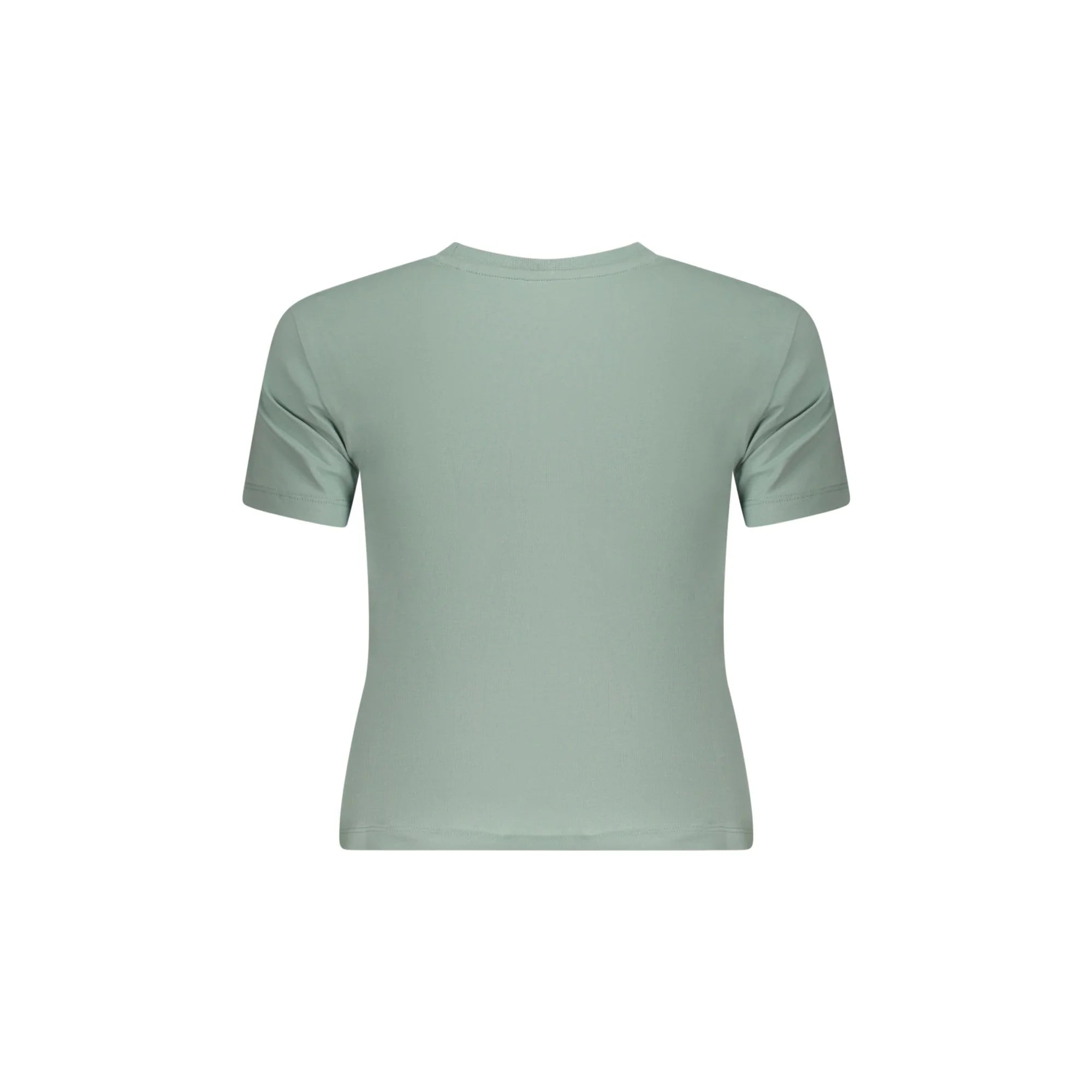 GUESS JEANS T-SHIRT MANICHE CORTE DONNA VERDE