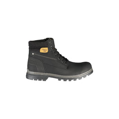 CARRERA Bottines Homme Noires avec Lacets et Logo en Évidence