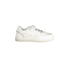 GAS Scarpe Sportive Bambino Bianche con Lacci Elastici e Strap