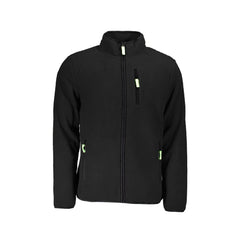 Norway 1963 Sudadera Hombre Negra Cremallera Detalles Contraste Aplicación