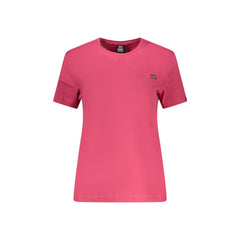 Norway 1963 T-Shirt Short Sleeves Women Pink Embroidery