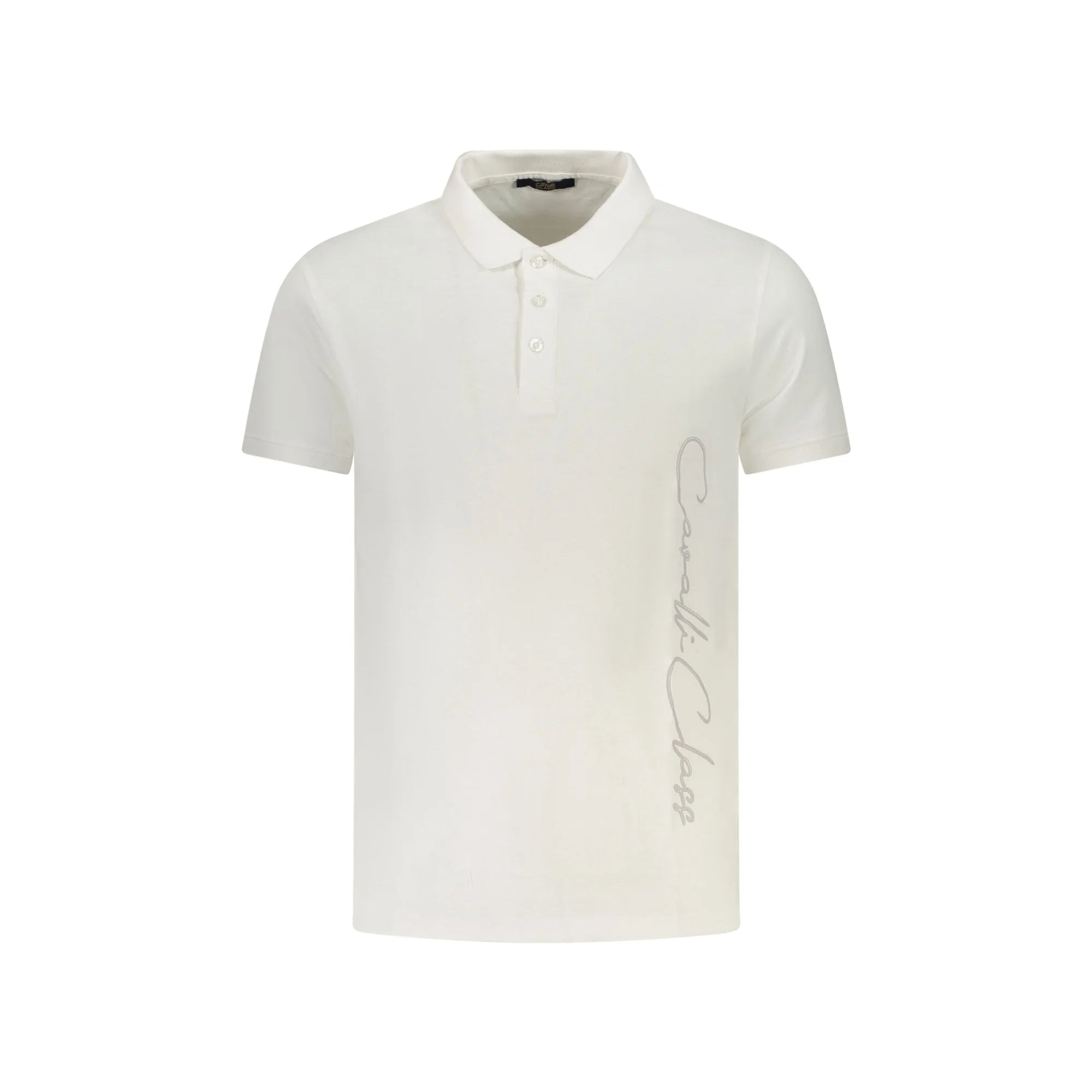 Cavalli Class Polo Maniche Corte Uomo Bianca Stampa Logo Bianco - foto prodotto