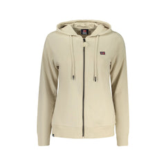 Norway 1963 Felpa Maniche Lunghe Donna Beige Zip