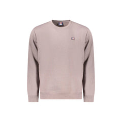 Norway 1963 Felpa Uomo Marrone Girocollo Felpata Applicazione