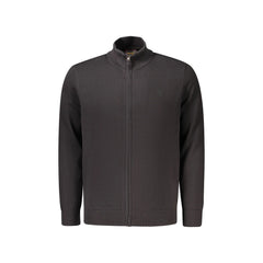Timberland Cardigan homem preto com fecho de correr bordado logótipo