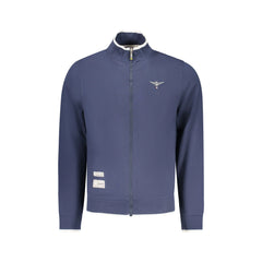 Accademia Militare Sweatshirt Manches Longues Homme Bleu Fermeture Éclair