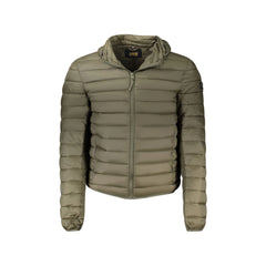 Cavalli Class Veste Homme Vert à Capuche et Rembourrage Léger