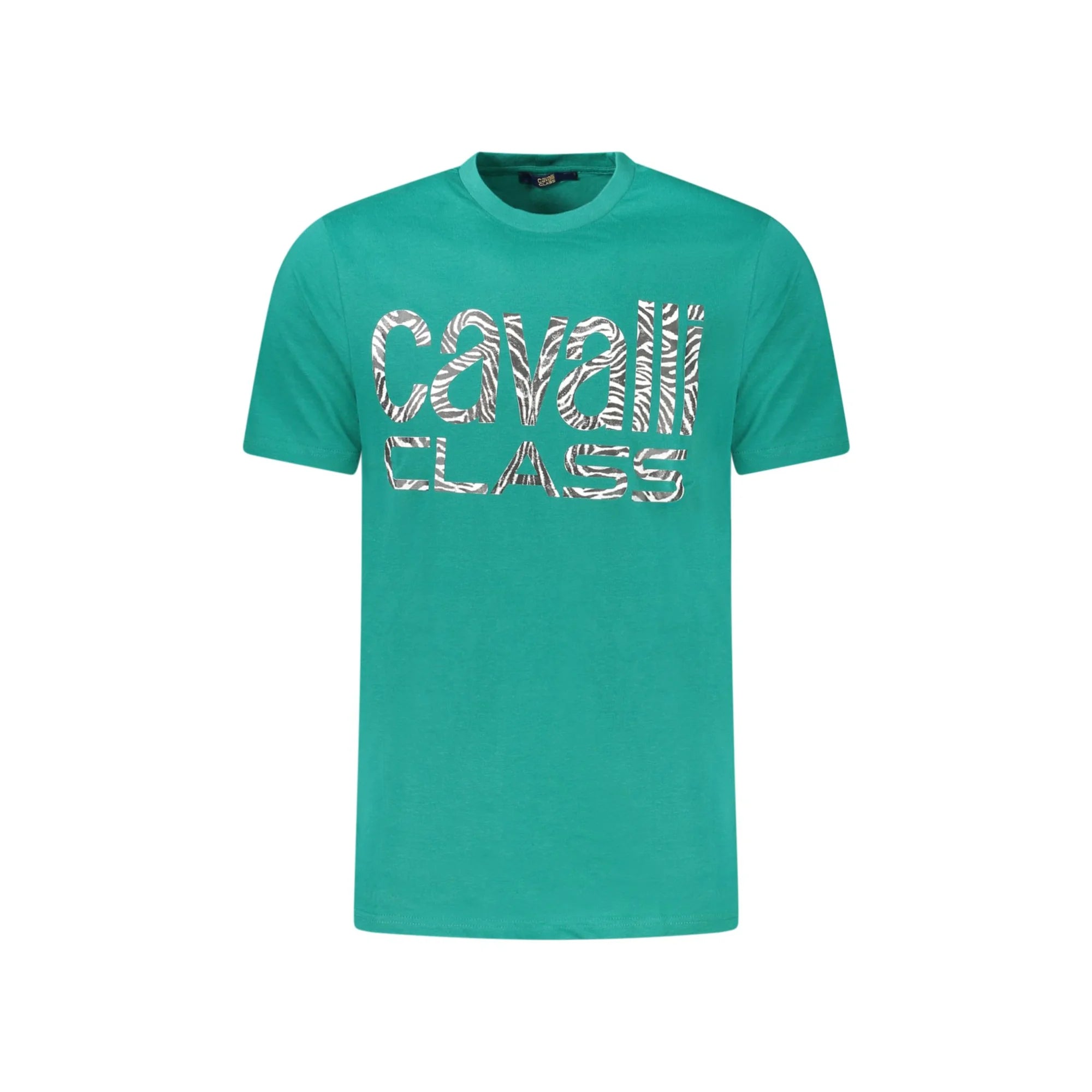 CAVALLI CLASS T-SHIRT MANICHE CORTE UOMO VERDE