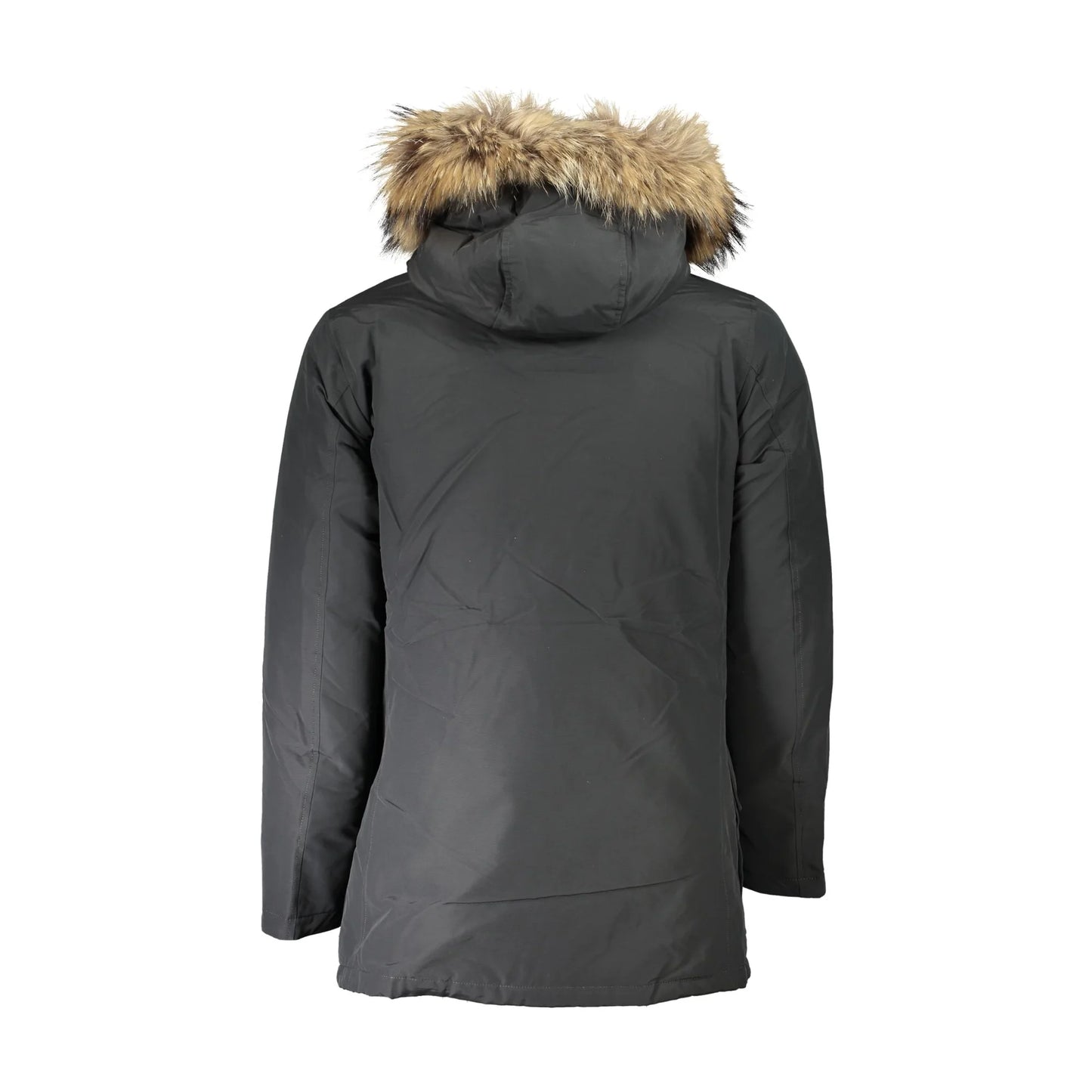 Woolrich Giubbotto Maniche Lunghe Uomo Grigio Cappuccio con Pelo Removibile Giubbotti e Giacche - vista 2