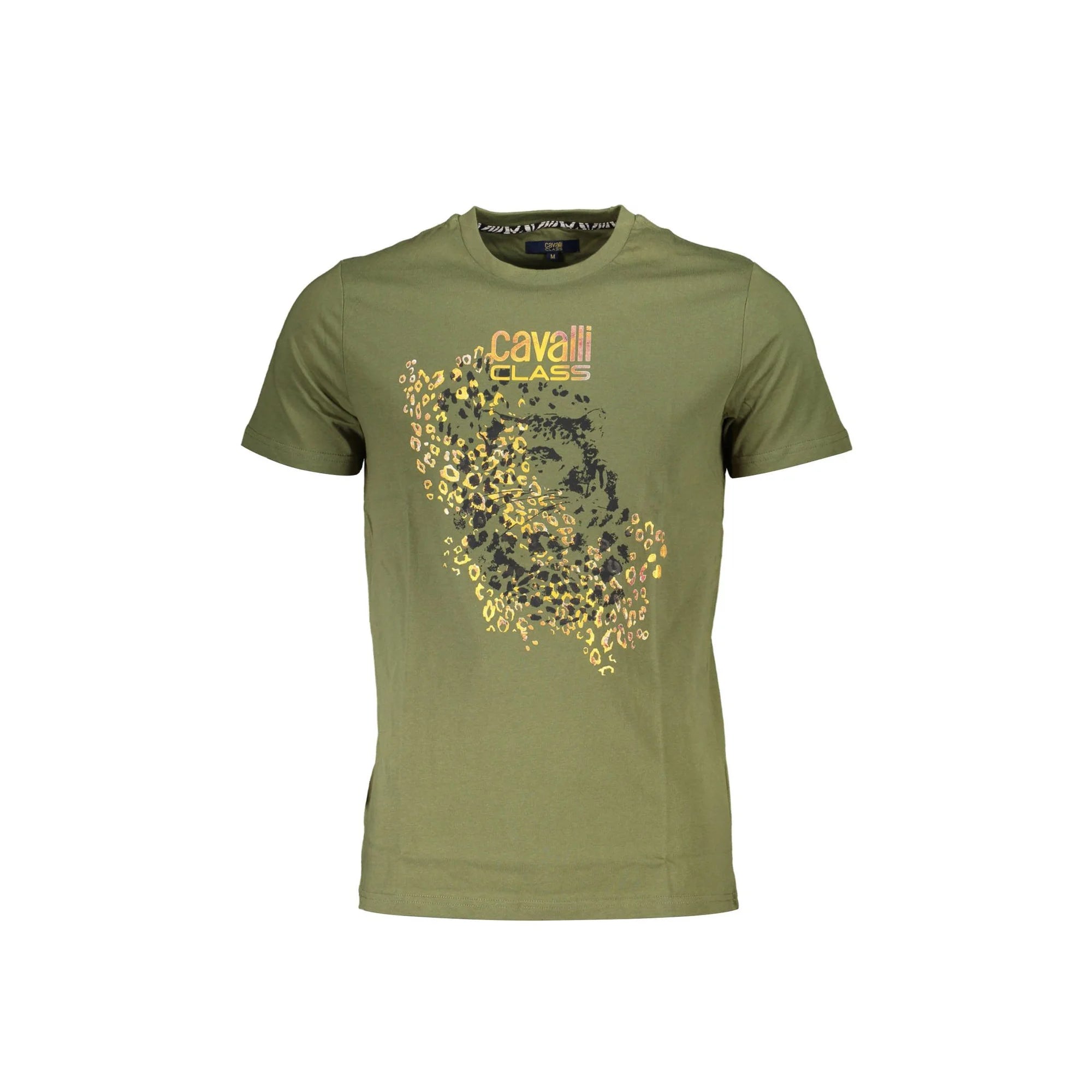 CAVALLI CLASS T-SHIRT MANICHE CORTE UOMO VERDE
