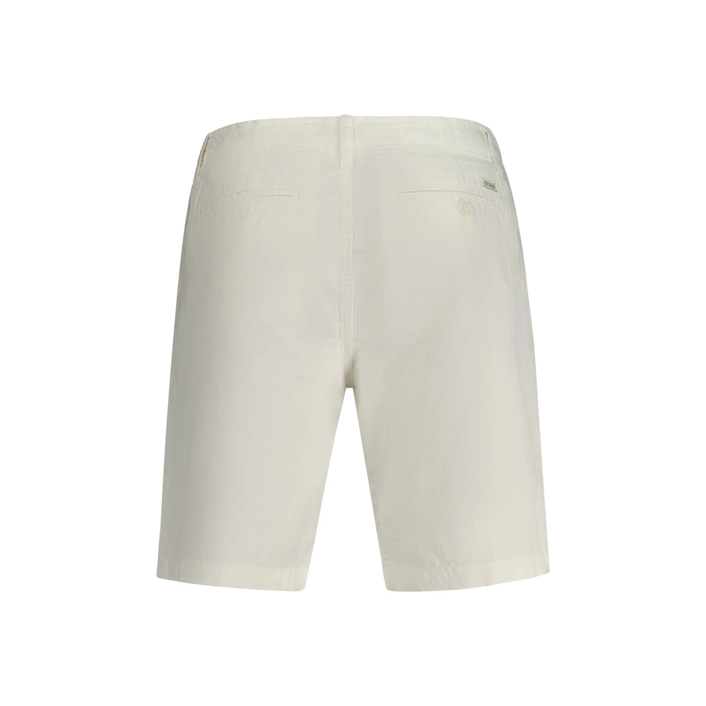 Guess Jeans Short Bermuda Uomo Bianco Logo Pantaloni - vista 2