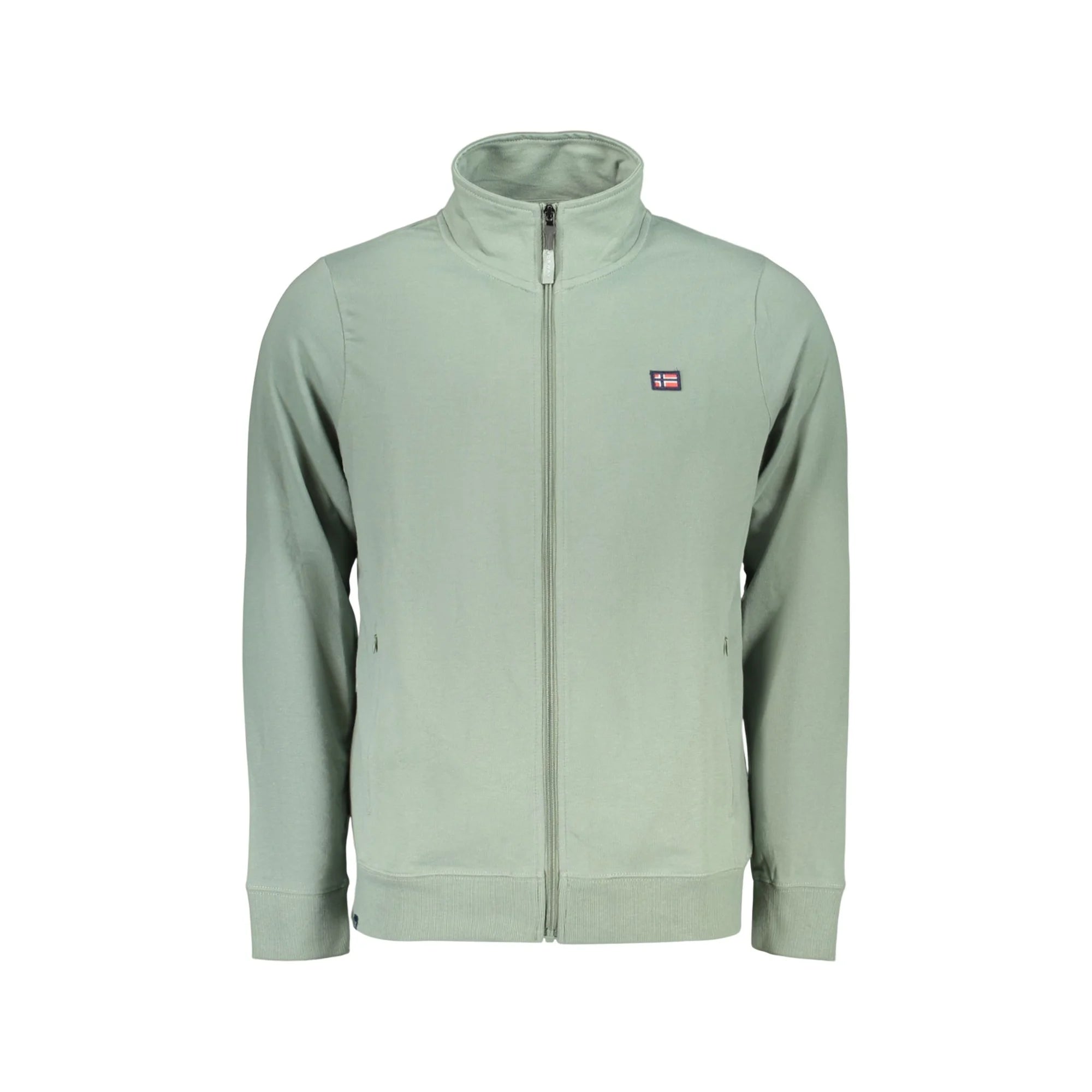 NORWAY 1963 FELPA CON ZIP UOMO VERDE