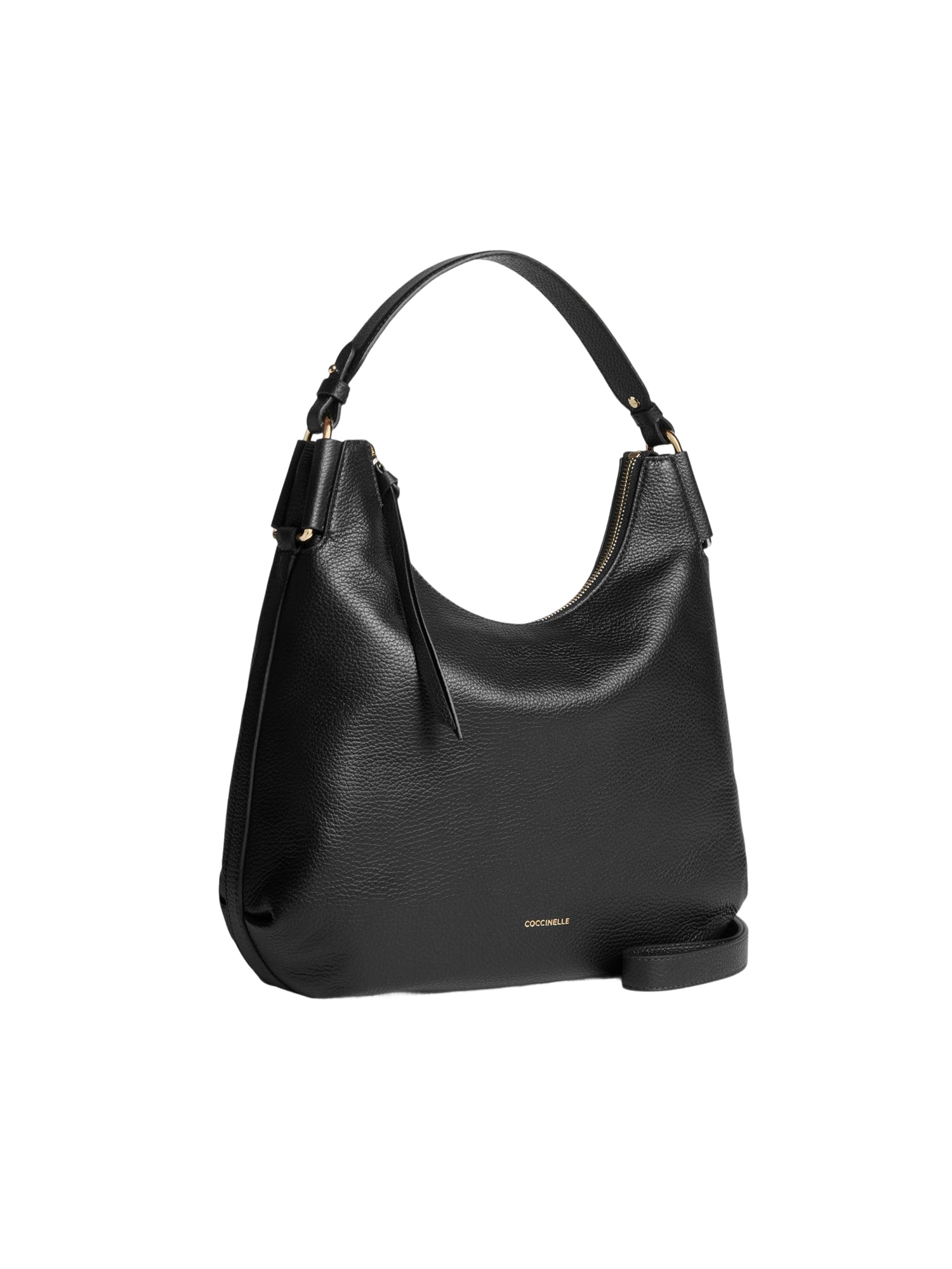 COCCINELLE Borsa Donna a Spalla Nera Rebekka Small in Vera Pelle