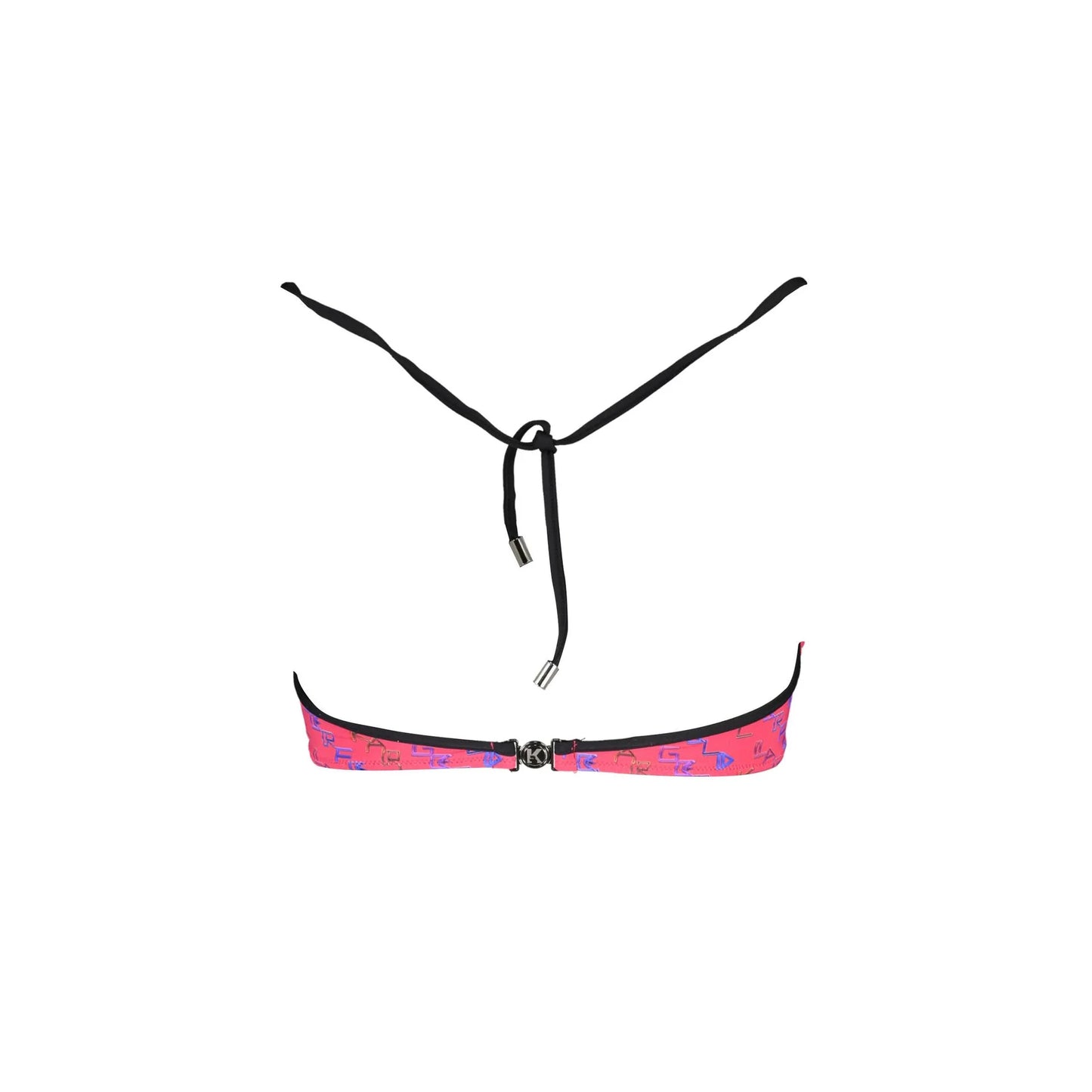 Karl Lagerfeld Beachwear Costume Mare Donna Rosso Allacciatura al Collo - vista 2