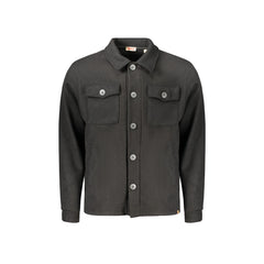 Rifle Camicia Maniche Lunghe Uomo Nera Logo