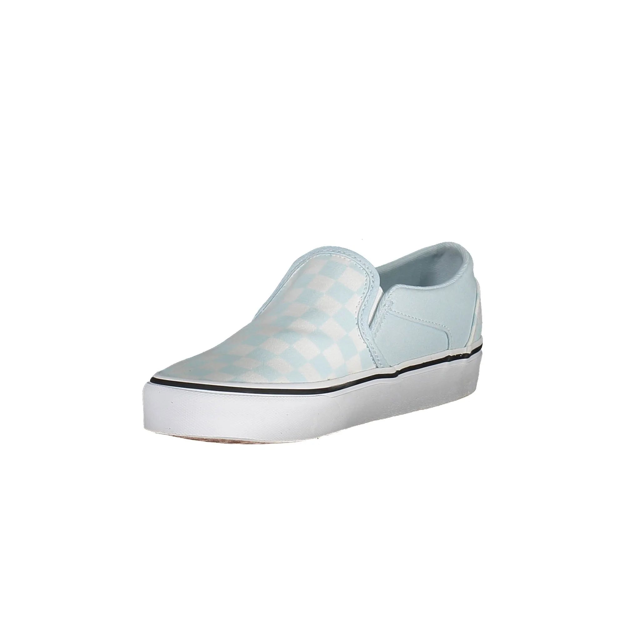 VANS Scarpe Sneakers Donna Azzurre con Lacci e Logo - vista 3