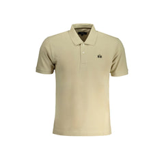La Martina Polo Maniche Corte Uomo beige Ricamo