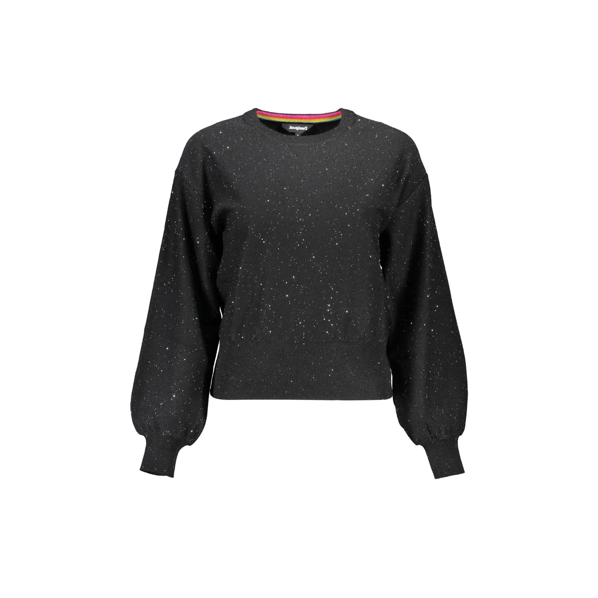 DESIGUAL MAGLIA DONNA NERO