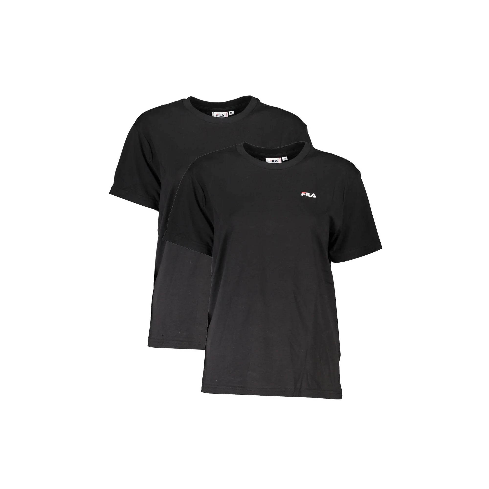 Fila T-Shirt Maniche Corte Donna Nera Stampa Logo Nero - foto prodotto