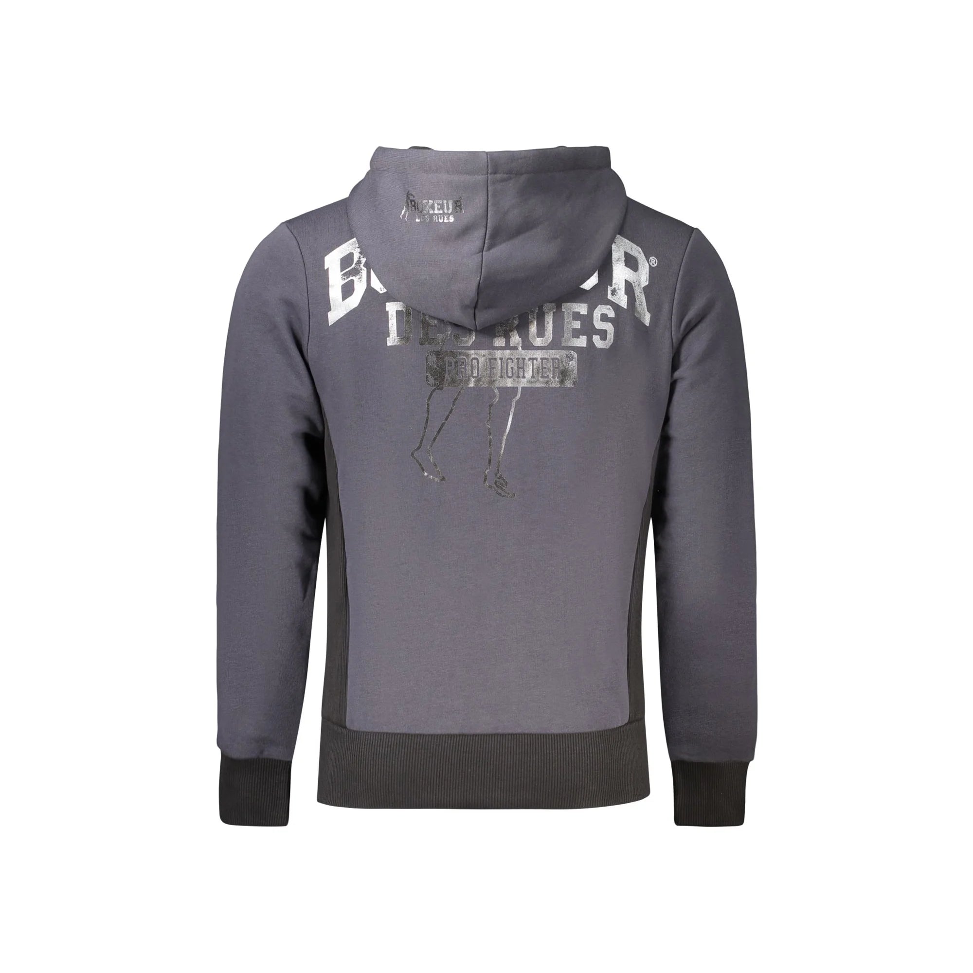 BOXEUR DES RUES FELPA CON ZIP UOMO GRIGIO