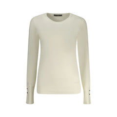 Guess Jeans Maglia Donna Bianca Applicazione Strass