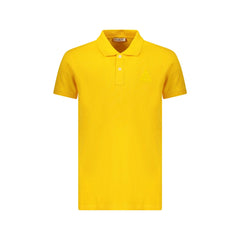Iceberg Polo Manches Courtes Homme Jaune Imprimé en Relief Logo