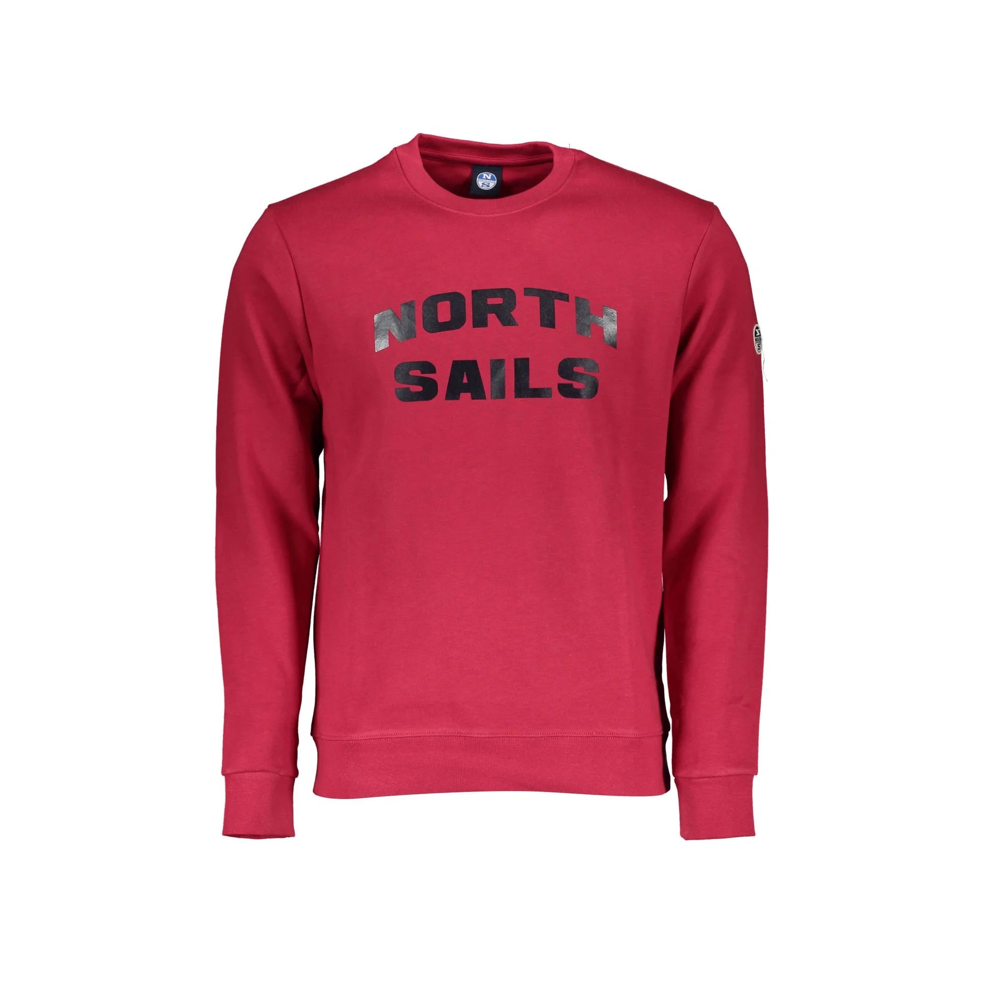 North Sails Felpa Maniche Lunghe Uomo Rossa Stampa Logo Felpe Rosso - foto prodotto