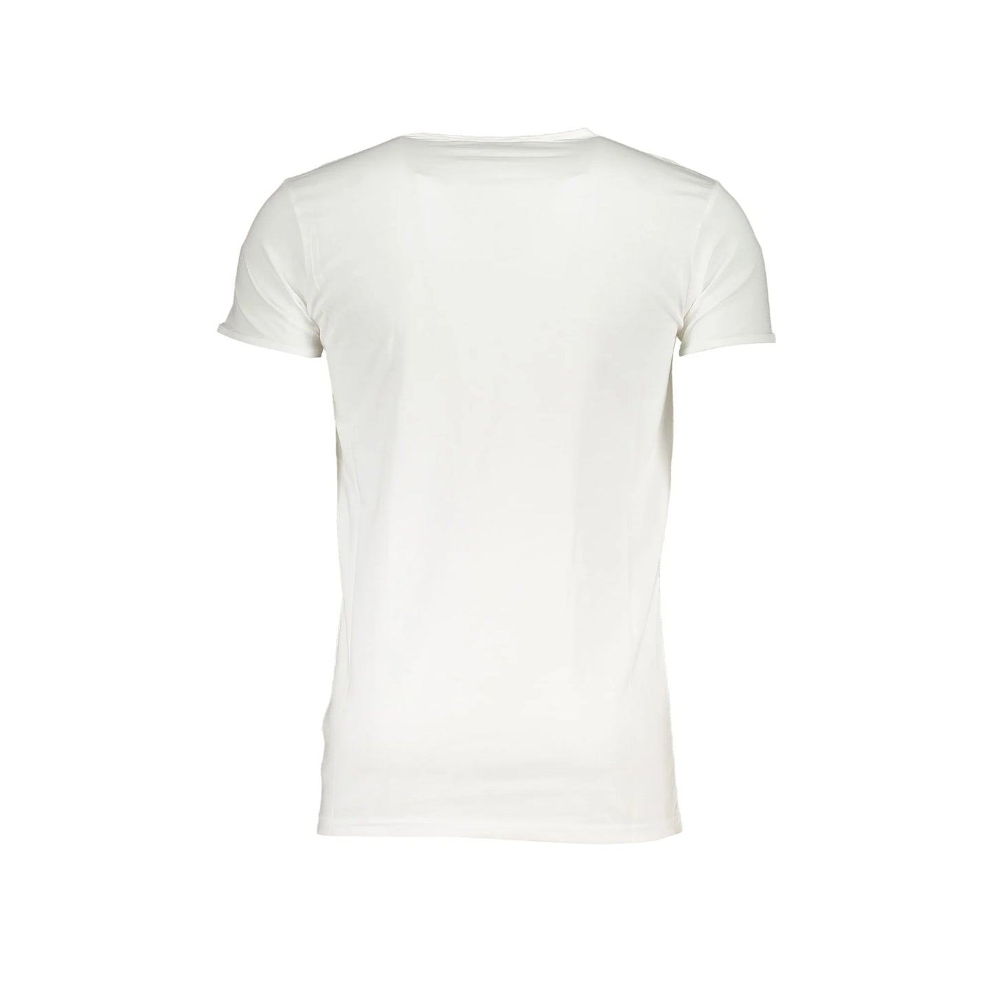 Cavalli Class T-Shirt Uomo Bianca Girocollo Cotone Stampa Logo bianco - vista 2
