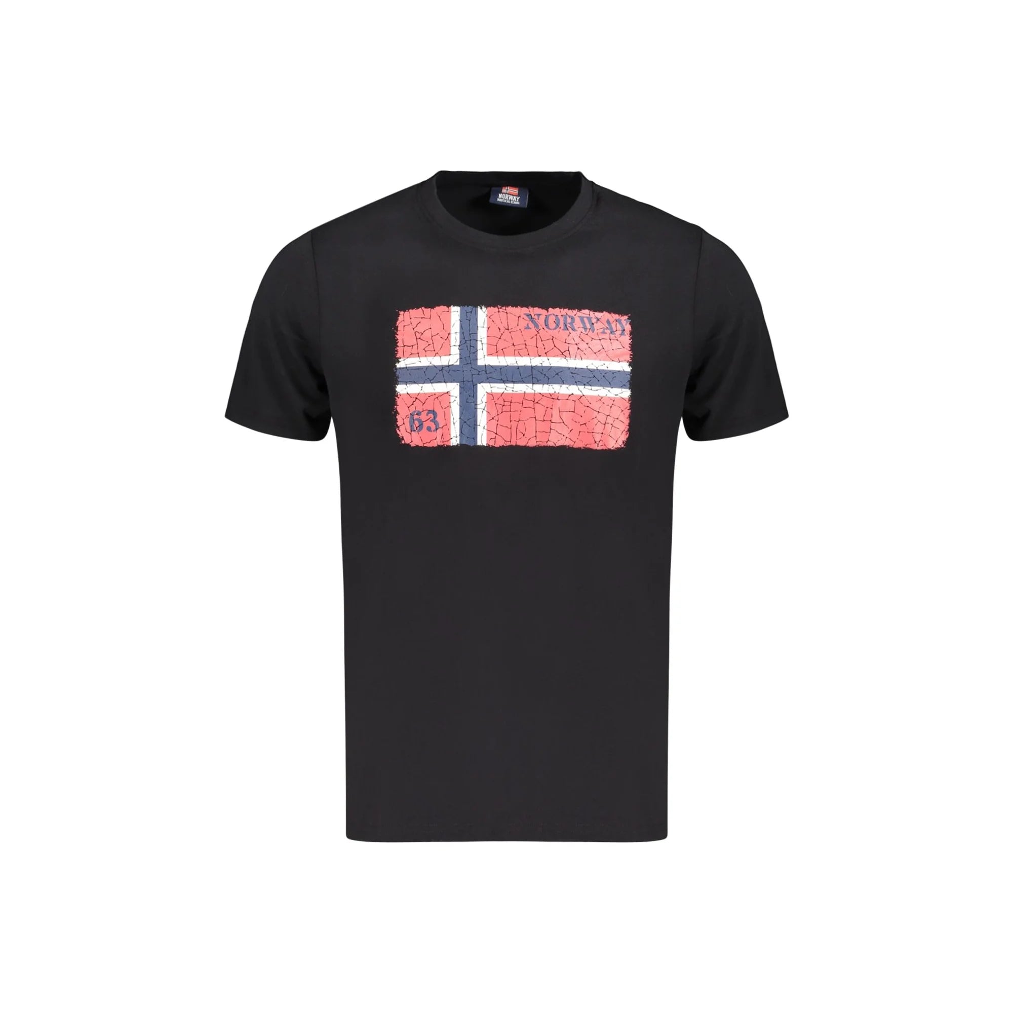 NORWAY 1963 T-SHIRT MANICHE CORTE UOMO NERO