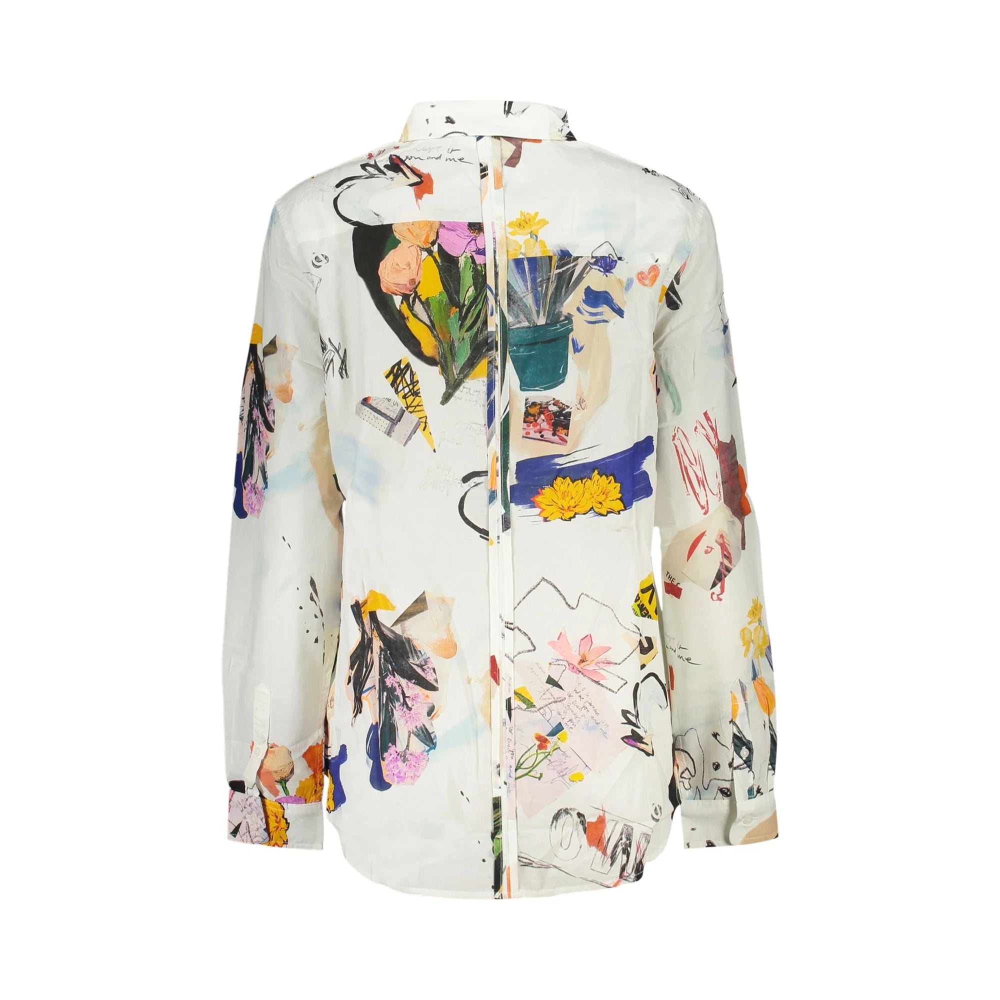 DESIGUAL CAMICIA MANICHE LUNGHE DONNA BIANCO