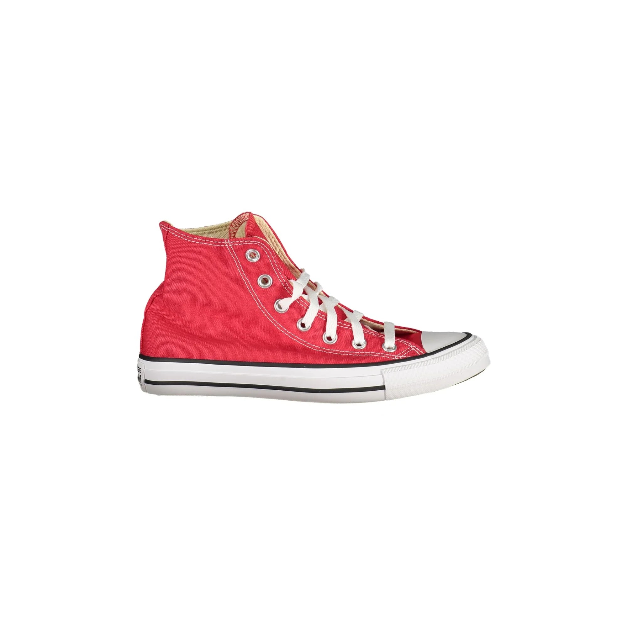 CONVERSE Scarpe Sportive Alte Rosse Unisex con Logo Iconico